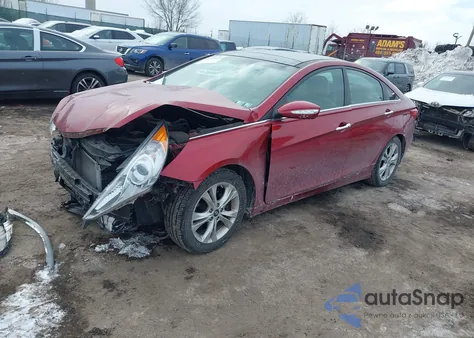 2013 Hyundai Sonata Limited z USA, uszkodzony, nr VIN 5NPEC4AC8DH711502